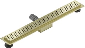 Mexen Flat M08 odpływ liniowy 70 cm, złoty szczotkowany - 1A25070-15