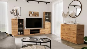Szafka RTV NATURIO - Dąb artisan / 160 cm