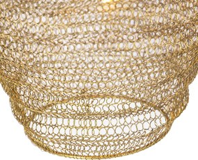 Orientalna lampa wisząca złota 30 cm - Nidum