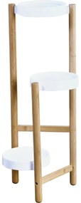 Kesper 17275 Bambusowy stojak na kwiaty 28 x 34 x70 cm