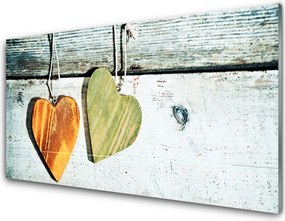 Panel Kuchenny Symbol Serca na Drewnie