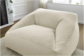 Kremowy worek do siedzenia z imitacji futra Lilibet – Bobochic Paris