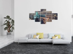 Obraz - Stolik aptekarki (125x70 cm)