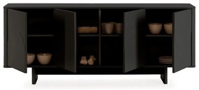 Czarna komoda 180x75x40 cm Solei – MOME