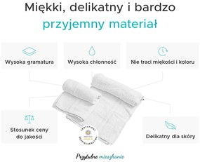 Ręcznik DUAL BASIC 50 x 100 cm morelowy, 100% bawełna