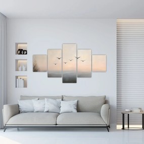 Obraz - Stado ptaków (125x70 cm)