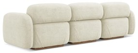 Kremowa sofa modułowa z materiału bouclé 270 cm Ailani – Makamii