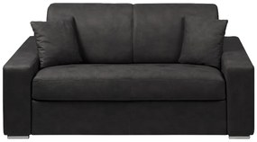 Kanapa 2-osobowa z ekspresowym mechanizmem rozkładania z tkaniny EMIR - Kolor: antracytowy - Miejsce do spania: 120 cm - Materac 14 cm