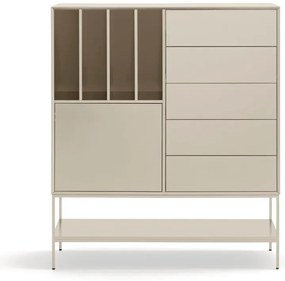 Kremowa szafka 120x140x45 cm Platt – Teulat