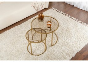 Zestaw stolików konferencyjnych Aurum Gold and Bronze 60 cm, 2 szt.