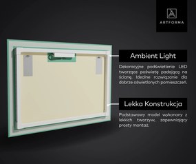 Lustro Ścienne na Poddasze z Podświetleniem LED L58