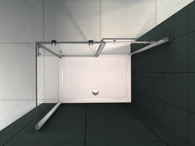 Brodzik prostokątny akrylowy120 x 90 cm z zestawem odpływowym