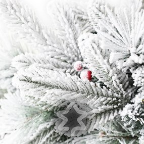 Wieniec świąteczny ośnieżony 50 LED 60 cm