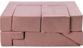 Velvet bricks set multifunkcyjny plac zabaw dla dzieci, różowy - meowbaby®