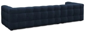 Niebieski aksamitny narożnik Windsor &amp; Co Sofas Vesta, lewostronny