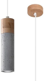 Betonowa lampa wisząca tuba loft - S162 F1-D89