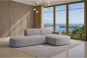 Narożnik Cursal Atelier, tkanina Salvador, Szary, Prawy