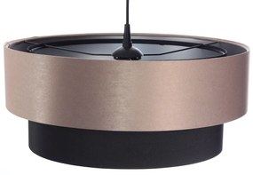 Lampa wisząca DOUBLE 40 czarna/beżowa BPS KONCEPT