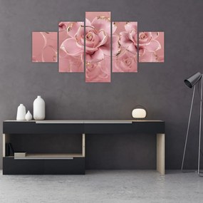 Obraz - Dekoracje kwiatowe (125x70 cm)