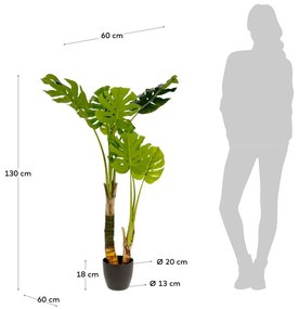 Sztuczna monstera (wysokość 130 cm) – Kave Home