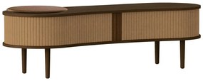 Brązowa szafka pod TV w dekorze dębu 140x40x46 cm Audacious – UMAGE