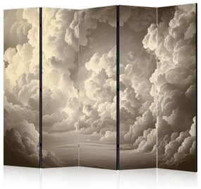 Parawan jednostronny Pejzaże 225x172 cm 5-częściowy beżowy ARTGEIST B