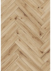 Mexen Buffalo panele winylowe jodełka 635 x 127 mm SPC 6,5 mm podkład 1,5 mm, 4 V-Fuga, Dąb - F1190-0635-127-505-4V1-01