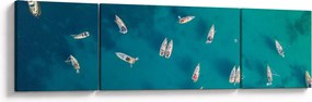 Obraz - Żaglówki (170x50 cm)