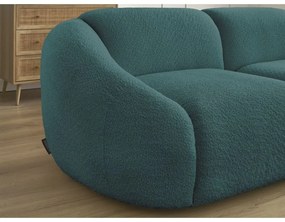 Turkusowa sofa z materiału bouclé 230 cm Tina – Bobochic Paris