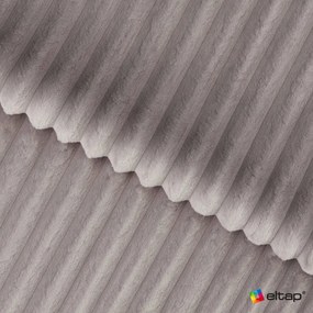 Szara sztruksowa rozkładana sofa 256 cm Cotonn – ELTAP