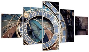 Obraz - Praski zegar astronomiczny, Praga (125x70 cm)