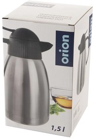 Termos w czarno-srebrnym kolorze 1,5 l Termo – Orion