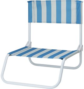 Składane krzesło plażowe Stripes, 65 x 44 x 19 cm,m rdza
