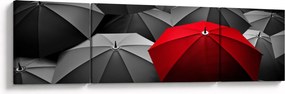 Obraz otwartych parasoli (170x50 cm)