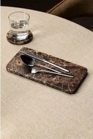Prostokątna Taca Do Serwowania 40x20 Cm Z Marmuru Zairex Brązowy Marmur Emperador - Sklum