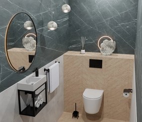 Umywalka z konglomeratu blatowa prostokątna biała NAVI | Różne rozmiary | Z otworem na baterię lub bez : Otwory na baterię - Jeden otwór, Rozmiar - 40 x 22 cm