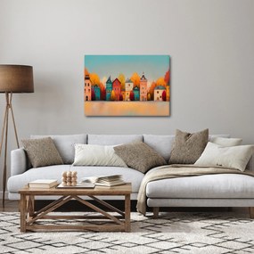 Obraz - Jesienna wieś (70x50 cm)