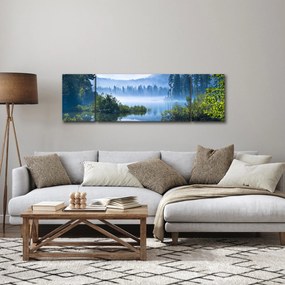 Obraz górskiego jeziora (170x50 cm)