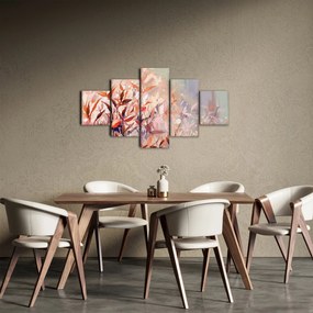 Obraz - Malowanie pastelami jesieni (125x70 cm)
