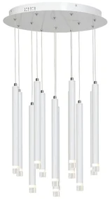 LED Żyrandol na lince ALBA 12xLED/1W/230V biały