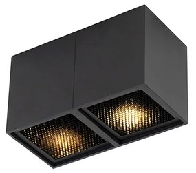 Designerski reflektor czarny 2-światłowy - Qubo HoneyDesignerski Oswietlenie wewnetrzne