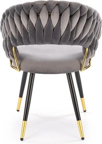 Krzesło do jadalni z przeplatanym oparciem K551 Halmar