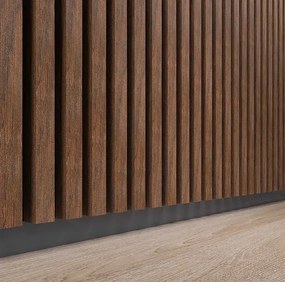 Akustyczne panele lamelowe 2 szt. orzech H1-L03