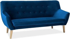 Sofa NORDIC 3 VELVET granatowa
