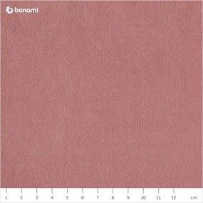 Jasnoróżowy aksamitny rozkładany narożnik (lewostronny/w kształcie litery U) Sweet Harmony – Miuform