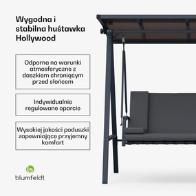 Blumfeldt LuxeLounge Huśtawka ogrodowa w stylu Hollywood