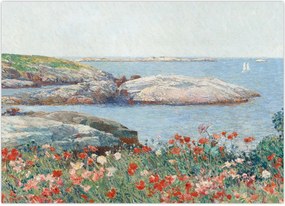 Obraz na szkle - Childe Hassam, Poppies,  Isles of Shoals, reprodukcje (70x50 cm)