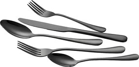 Zestaw Sztućców SucceBuy 30-Częściowy Zestaw Sztućców ze Stali Nierdzewnej, Serwis dla 6 Osób, Czarny.