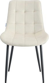 Krzesło Cherry welur na metalowych nogach - tapicerowane : Kolor tkaniny - VELVET - MG50