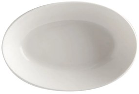 Biały porcelanowy głęboki talerz Maxwell &amp; Williams Basic, 20x14 cm